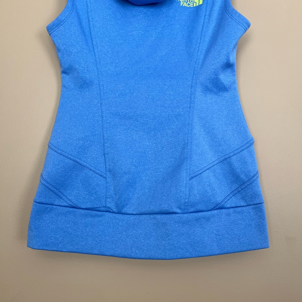{The North Face} Suprema Front Zip Hooded Vest in Coastline Blue - Womens Small - Picture 7 of 11